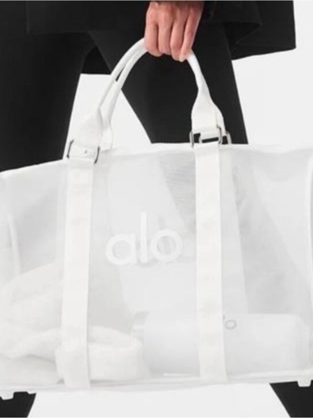 Alo White Weekend Duffle Bag - Picture 2 of 2